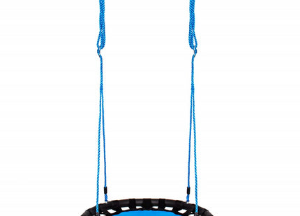 Nestschommel | Kinderschommel | Ø80 CM | Max 100 KG | Zwart/Lichtblauw