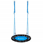 Nestschommel | Kinderschommel | Ø80 CM | Max 100 KG | Zwart/Lichtblauw