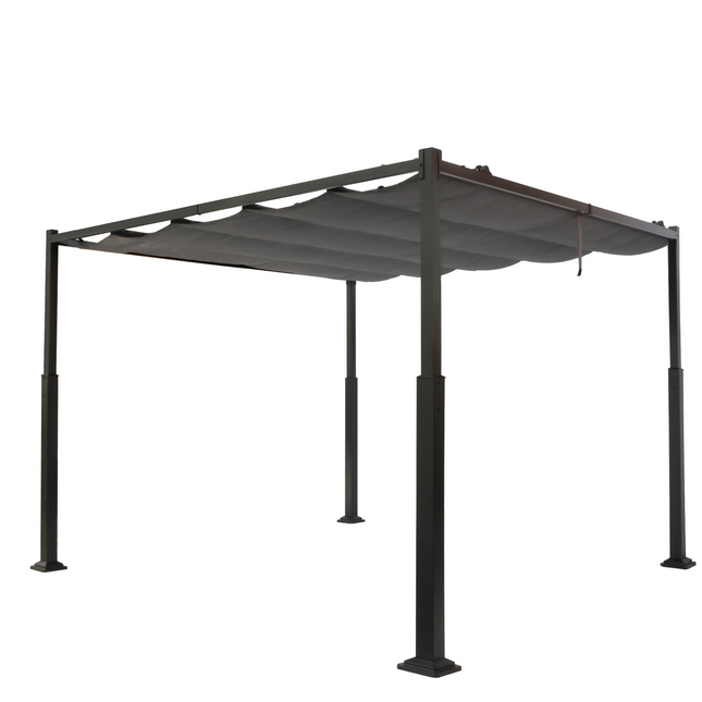 Muntel® Pergola - Antraciet - Metaal - 180G/M2 - 3 X 3 M