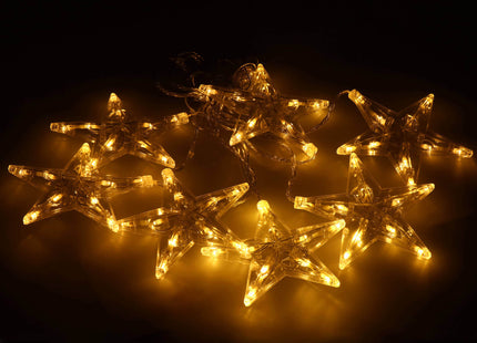 Lichtgordijn | IJspegel Verlichting | Inclusief USB En Afstandsbediening | 70 LED | Warm Wit | Sterren