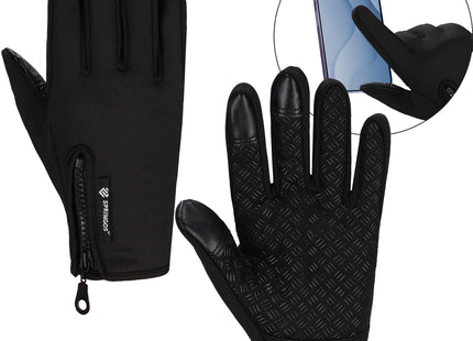 Handschoenen - Touch - Zwart - Nylon - Unisex - Maat L