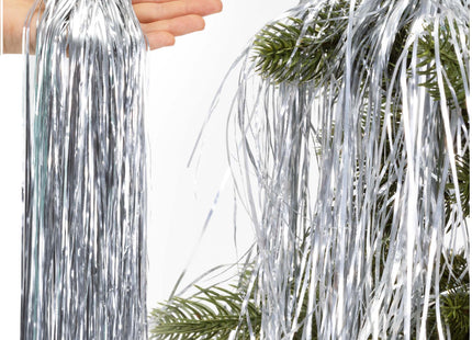 Engelenhaar - Kerstversiering - Kerstboom - Zilver  100 cm - 120 Stuks