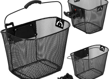 Fietsmand - Kliksysteem - Metaal - Zwart - 6 Kg