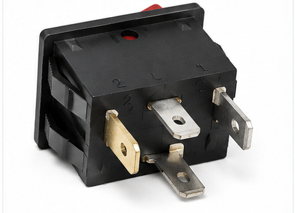 SQOON® Schakelaar Hi / Low + LED geschikt voor Numatic – Vervangingsschakelaar voor Numatic stofzuigers