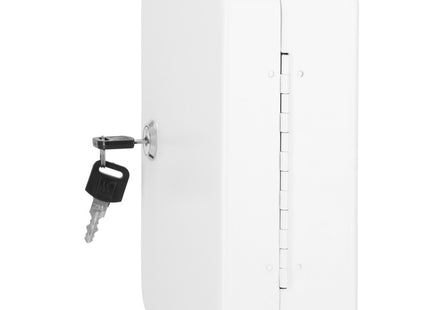 Sleutelkluis | Sleutelkast | Sleutelbox | 48 Haken | 25 x 20 x 7.5 cm | Wit