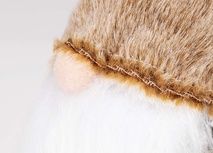 Kerstkabouter - Kerstdwerg - Kerstversiering - Grijs - Bruin -  52 cm