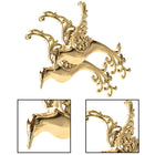Kerstboomhanger | Vogels |  Goud | 2 Stuks | 13 cm