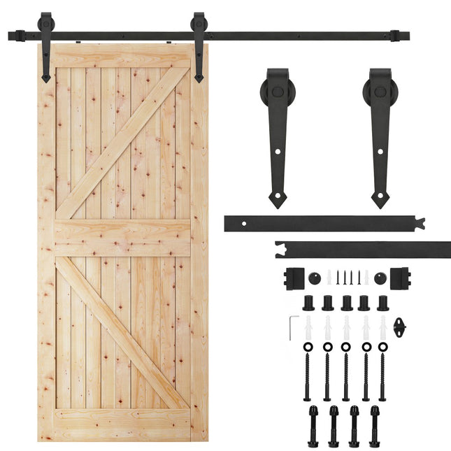 Schuifdeursysteem | Schuifdeuren & Toebehoren | Bladdikte 35-45 mm | 183 cm | Tot 100 kg | Zwart