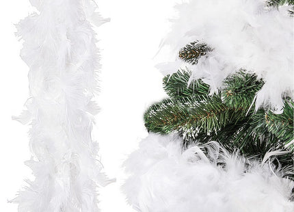 Kerstboa | Kerstslinger | 4 m | Wit