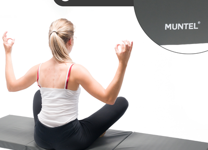 Fitnessmat - Sportmat - Premium Kwaliteit - Opvouwbaar - 3 Delig - 180 X 60 X 5.5 cm - Grijs