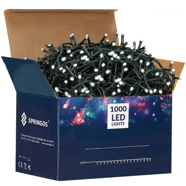 Kerstverlichting | 50 m | 1000 LED | Koel Wit