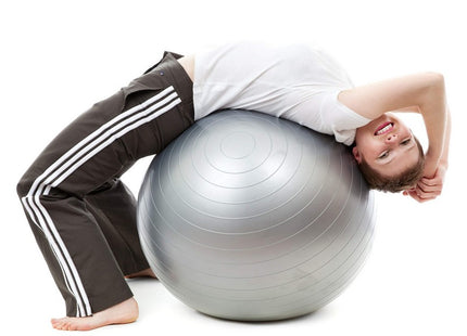 Fitness Bal | Grijs | Inclusief Pomp | 75 cm