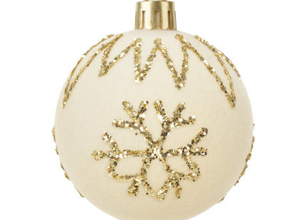 Kerstballen | 16 Stuks | 6 cm | Goud/Wit | 4 Patronen