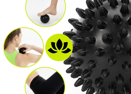 Massage Bal | Triggerpoint Bal | Massage | Massage Accessoires | Zwart | 7.5 cm