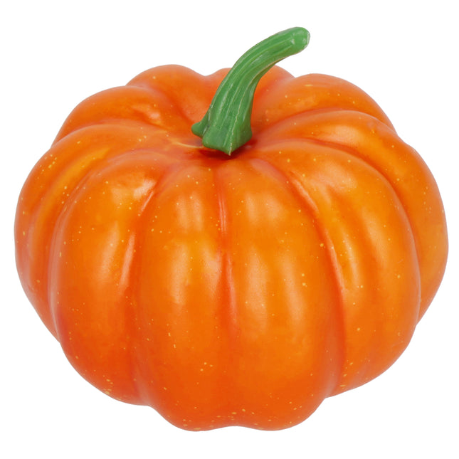 Decoratieve Pompoen - Decoratie - Halloween - Oranje - 8,5 cm