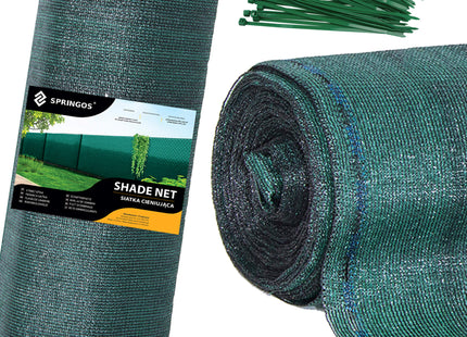 Zichtbreeknet | Rol 1,5 x 25 m | 95 % Schaduw | 185g/m2 | Groen