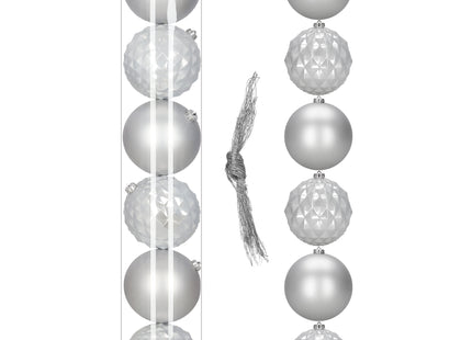 Kerstballen | 6 Stuks | 15 cm | Zilver