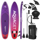 SUP Board - Opblaasbaar Paddle Board - Met Tas - Met Zitje -Inclusief Accessoires - Complete Set - Max. 220KG - 350x83,5cm - Paars/Rood