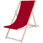 Ligbed | Strandstoel | Ligstoel | Verstelbaar | Beukenhout | Handgemaakt | Bordeaux Rood