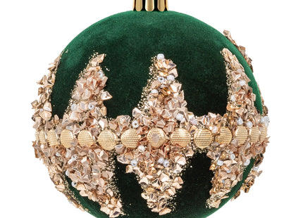Kerstballen | 9 Stuks | 8 cm | Groen | Fluweel