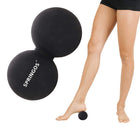 Massage Bal | Triggerpoint Bal | Peanut Ball | Lacrosse Bal | Massage | Mat Zwart | 13 cm