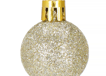 Kerstballen | 54 Stuks | 3 cm | Blauwtinten/Crème/Goud/Zilver