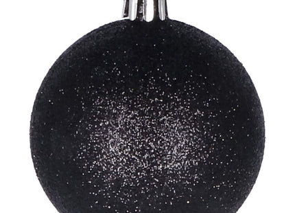 Kerstballen | 25 Stuks | 2,5 cm/4 cm | Zwart Tinten