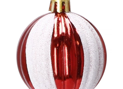 Kerstballen | 153 Stuks | Rood/Wit
