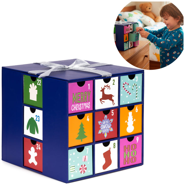 Adventskalender | 24 Delig | Papier | Cadeau Box
