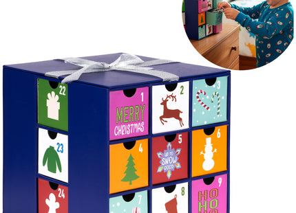 Adventskalender | 24 Delig | Papier | Cadeau Box