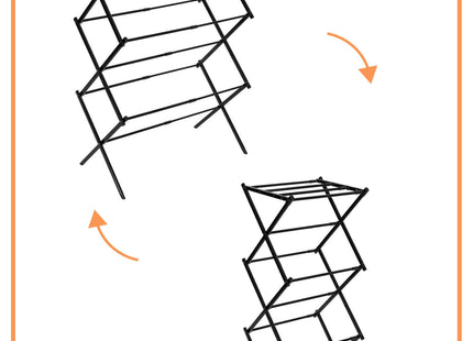 Wasrek - Droogtoren - Droogrek - Verstelbaar - Inklapbaar - Inclusief- Wielen - Telescopisch -  104 x 69 x 36,5 cm