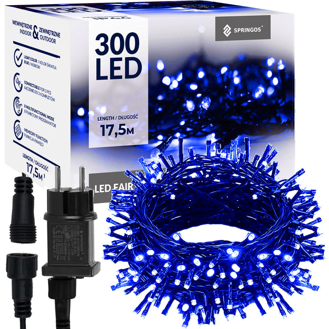 Kerstverlichting | 15 m | 300 LED | Blauw