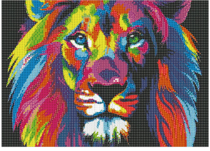 Diamond Painting - Volwassenen - Leeuw - 40 x 30 cm