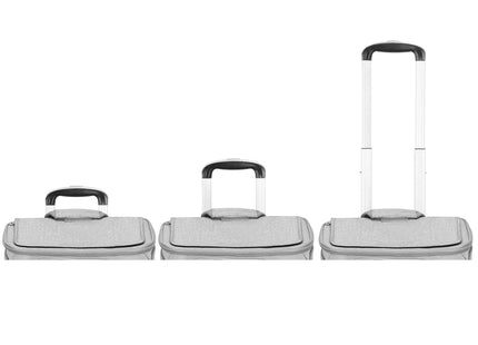 Reiskoffer voor Huisdieren - Tweevaks - Reismand - Draagtas - Transporttas - Huisdieren - Kat - 55 x 34 x 26 cm - Grijs