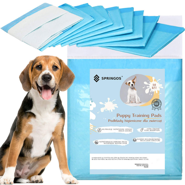 Puppy Training Pads| Plasmatjes Hond | Zindelijkheidstraining | 10 Stuks | 40 x 60 cm