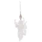 Kersthanger | Engel | Kerstboomhanger | Wit | Glitters | Kunststof |13 cm