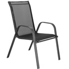 Tuinstoel | Tuinstoelen | Tuinstoel Buiten | Staal & Textileen | 130 kg | Grijs