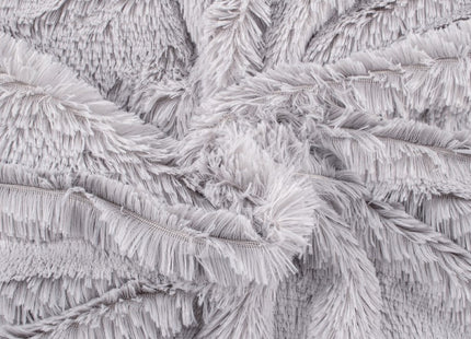 Plaid | Sprei | Deken | 220 x 240 cm | Pluche | Lichtgrijs