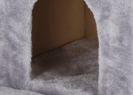 Krabpaal - 7 Etages - Voor Katten - Toren - Meubelbescherming - 45 x 45 x 129 cm - Grijs