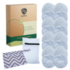 Wasbare Zoogcompressen - Snelle Absorptie - Comfortabel - Wasbaar - Cup A t/m E - 16 Stuks - Wit