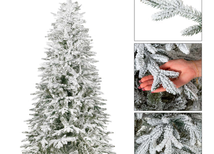 Springos Besneeuwde Kunstkerstboom - Spar Lux - 385 Takken - 220 CM