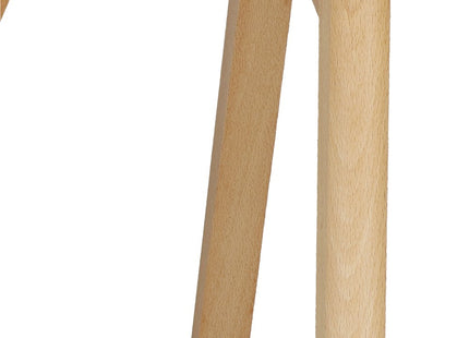 Eetkamerstoel - Gestoffeerd - Wit Zwart - 82 x 44,5 x 41 CM