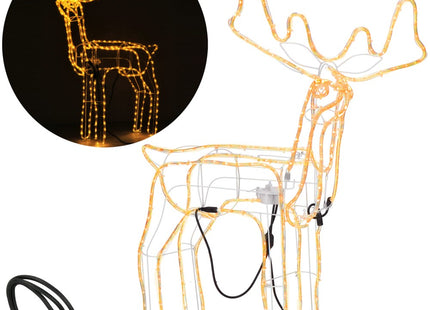Rendier | Beweegbaar Hoofd | 288 LED Lampjes | Warm Wit
