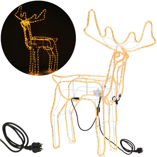 Rendier | Beweegbaar Hoofd | 288 LED Lampjes | Warm Wit