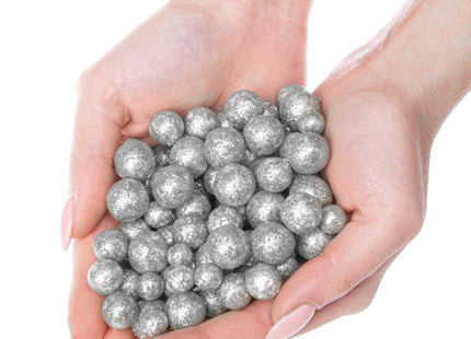Kerstversiering - Piepschuimballen - Kerst - Kerstboomversiering - Zilver - 28 g