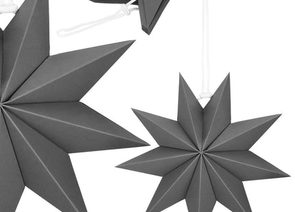 Kerst Ster | Papier | Opvouwbaar | 30 cm | Grijs
