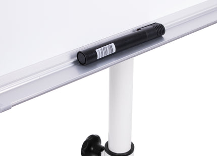 Flipover Whiteboard - Verrijdbaar - In Hoogte Verstelbaar - Met Wisser & magneten - 100 x 70 CM