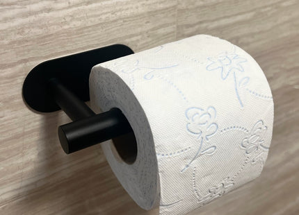WC Rolhouder | Toiletrolhouder | Staal | Zwart