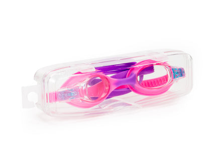 Duikbril - Zwembril - Kinderduikbril - Inclusief Oordoppen En Neusklem - Verstelbaar - Unisex - Roze/Paars
