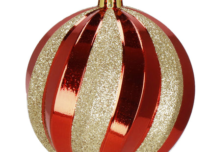 Kerstballen | 54 Stuks | 8 cm | Rood/Goud Rosé/Goud